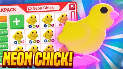 Making neon chick adopt me - YouTube. . Neon chick adopt me